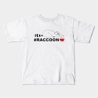 Hashtag Raccoon Kids T-Shirt